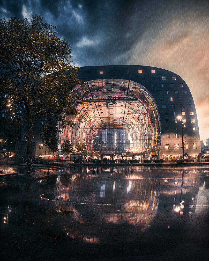 Rotterdam - Markthal Mirror - Web
