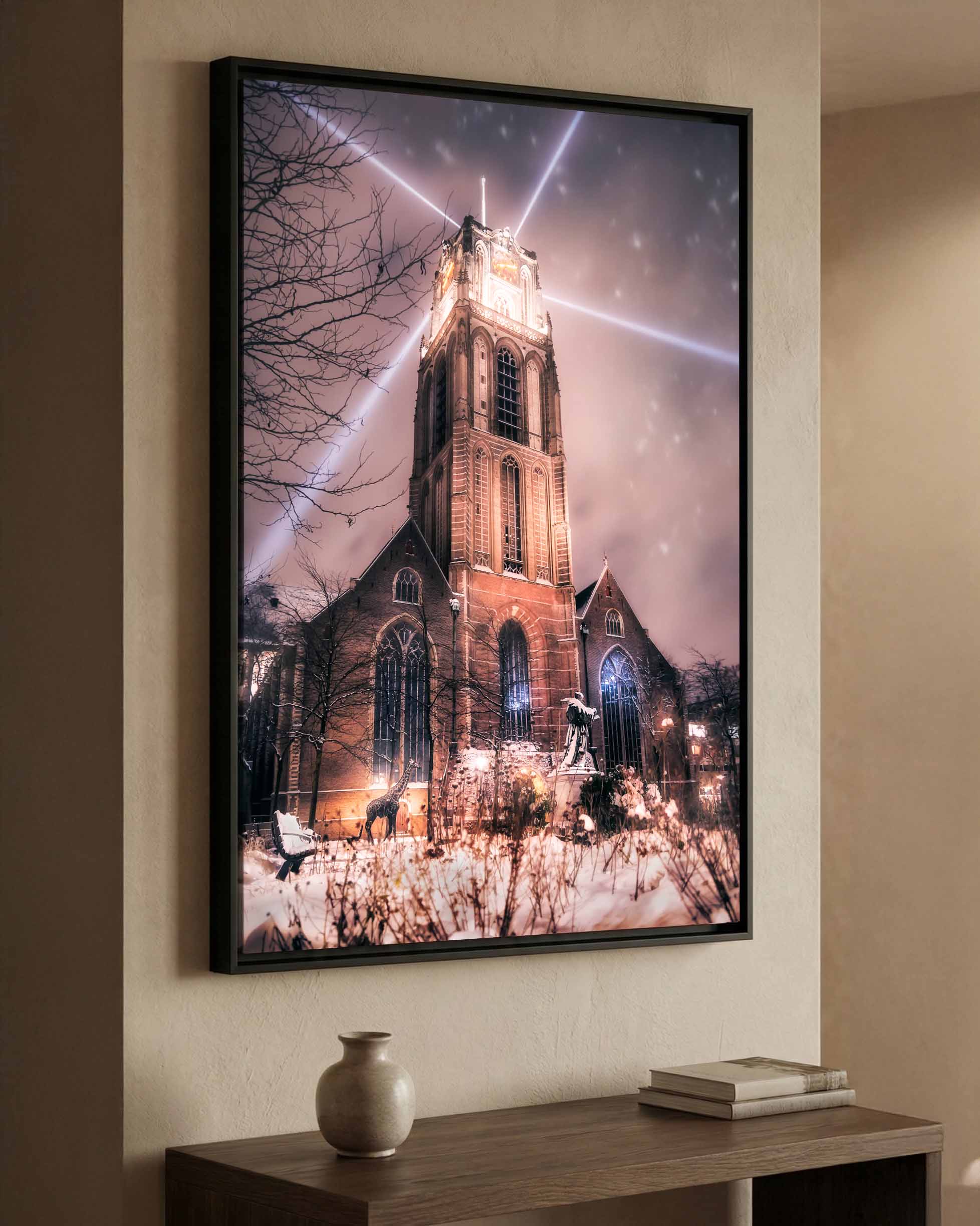 Rotterdam - Wintery Laurenskerk - wall art